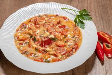 Печени чушки с млечен сос