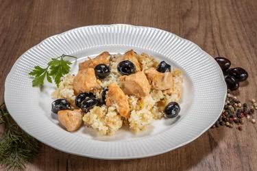 Пилешки хапки с ориз и маслини