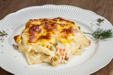 Макарони на фурна със зеленчуци