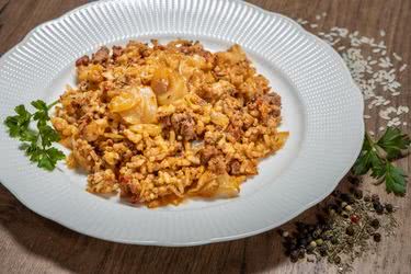 Мързеливи зелеви сърми с кайма