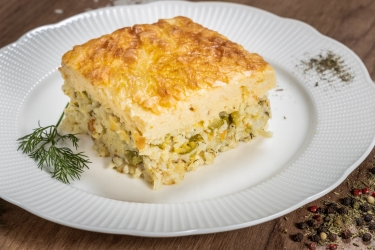 Постна мусака от тиквички и ориз